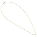 Solid 14K Yellow Gold Trendy V CZ Necklace