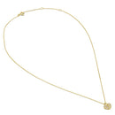 Solid 14K Gold Heart Lock with Clear CZ Necklace