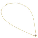 Solid 14K Gold 6.5mm Round Clear CZ Necklace