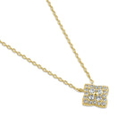 Solid 14K Gold 4 Leaf Clover CZ Necklace