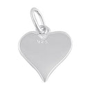 Sterling Silver "Hope" Engraved Heart Pendant