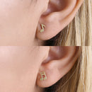 Solid 14K Yellow Gold Music Notes Earrings