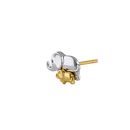 Solid 14K Yellow Gold & White Gold Mom & Baby Elephant Earrings