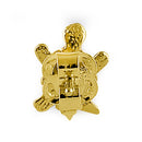 Solid 14K Yellow Gold Turtle Earrings