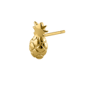 Solid 14K Yellow Gold Pineapple Earrings