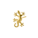 Solid 14K Yellow Gold Gecko Earrings