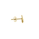 Solid 14K Yellow Gold Bee Earrings
