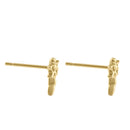 Solid 14K Gold Dragonfly Earrings