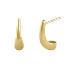 Solid 14K Gold Unique Drop Earrings