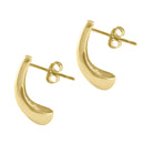 Solid 14K Gold Unique Drop Earrings