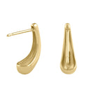 Solid 14K Gold Unique Drop Earrings