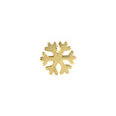 Solid 14K Gold Snowflake Nose Stud
