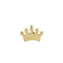 Solid 14K Gold Crown Nose Stud