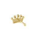 Solid 14K Gold Crown Nose Stud