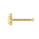 Solid 14K Gold Three Dots Nose Stud