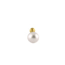 Solid 14K Gold 3.0mm Pearl Nose Stud
