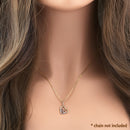 Solid 14K Yellow Gold Heart Pendant