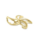 Solid 14K Yellow Gold 3D Starfish Pendant