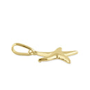 Solid 14K Yellow Gold Starfish Pendant