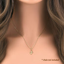 Solid 14K Yellow Gold Racing Horse Pendant