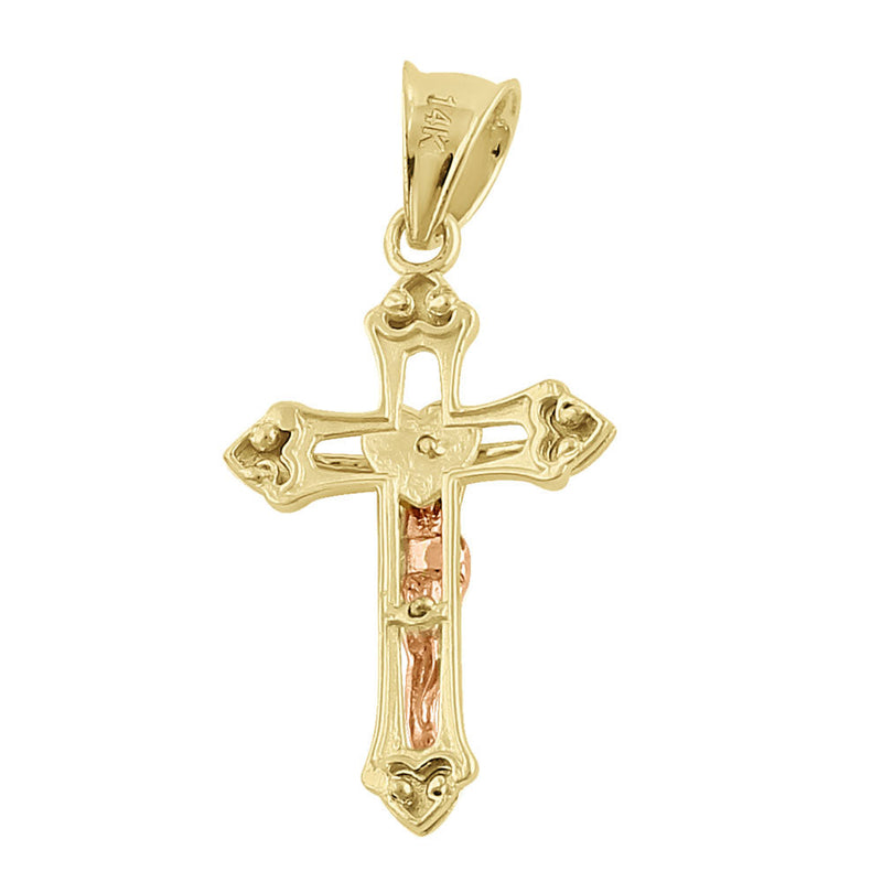 Solid 14K Gold Crucifix