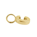 Solid 14K Gold C Initial Pendant
