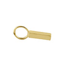 Solid 14K Gold I Initial Pendant