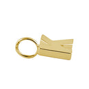 Solid 14K Gold K Initial Pendant