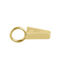 Solid 14K Gold V Initial Pendant