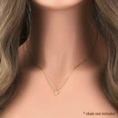 Solid 14K Gold Y Initial Pendant