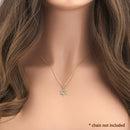 Solid 14K Gold 2-Tone Star of David Pendant