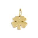 Solid 14K Gold 4 Leaf Clover Pendant