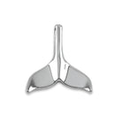 Solid 14K White Gold Dolphin Tale Pendant