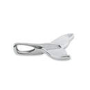 Solid 14K White Gold Dolphin Tale Pendant