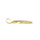 Solid 14K Gold Feather Pendant