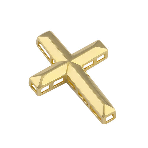 Solid 14K Gold Cross Pendant
