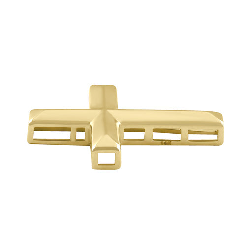 Solid 14K Gold Cross Pendant