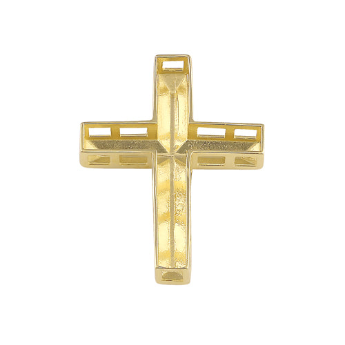Solid 14K Gold Cross Pendant