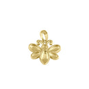 Solid 14K Gold Bee Pendant