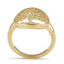 Solid 14K Gold Tree of Life Ring