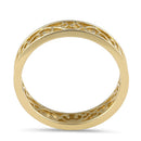 Solid 14K Gold Unique Band Ring