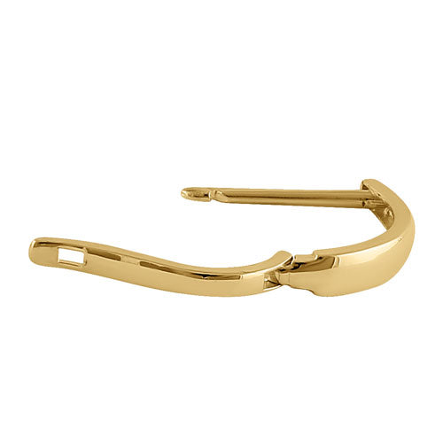Solid 14K Yellow Gold Hoop Earrings