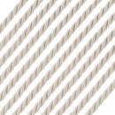 18" 4mm Ivory Rayon Twisted Necklace w/ Steel Adj Clasp - Pack of 12