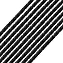 3.0mm Black Braided Leather Cord w/ Adjustable Clasp - Pack of 10