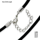 3.0mm Black Silk Cord w/ Adjustable Clasp