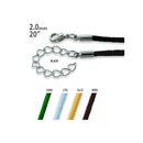 20" 2mm Silk Cord Necklace w/ Stainless Steel Clasp Adj to 22" ( Pack of 25 Per Color)