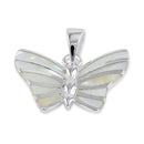 Sterling Silver Butterfly Mother of Pearl Pendant