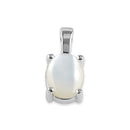 Sterling Silver Mother of Pearl Oval Pendant