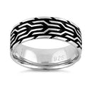 Sterling Silver Ancient Pattern Band