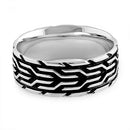 Sterling Silver Ancient Pattern Band